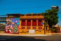 SALVADOR, BRAZIL: Beautiful drawings painted with paints on the wall. Beautiful Graffiti on buildings