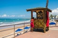 Lifeguard Booth at the promenade of Itapua neighborhood in Salvador, Bahia