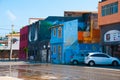 SALVADOR, BRAZIL: Colorful Brazilian street art graffiti scene, picture painted on mermaid wall