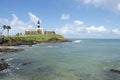 Salvador Brazil Farol da Barra Lighthouse Beach Royalty Free Stock Photo