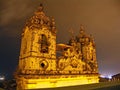 Salvador Church by Night Royalty Free Stock Photo