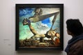 Salvador Dali exhibition in the Pompidou Centre, Paris. Royalty Free Stock Photo