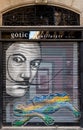 Salvador Dali and Gaudi lizard, street art, highlights of Barcelona Royalty Free Stock Photo