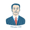 Salvador Dali Portrait Royalty Free Stock Photo