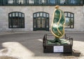 Salvador Dali sculpture in front Chateau Frontenac