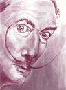 Salvador Dali, spanish famous artist Royalty Free Stock Photo