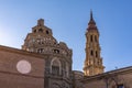Salvador de Zaragoza Cathedral in Zaragoza, Spain Royalty Free Stock Photo