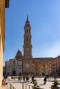 Salvador de Zaragoza Cathedral in Zaragoza, Spain Royalty Free Stock Photo