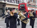 Salvation Army brass band in London Royalty Free Stock Photo