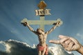 Jesus Christ INRI saviour of Christians Royalty Free Stock Photo