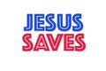 Jesus Saves illustration Royalty Free Stock Photo