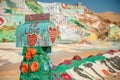 Salvation Mountain in Sonoran desert, Southern California Royalty Free Stock Photo