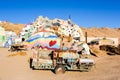 Salvation Mountain Painted Trailer