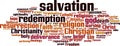 Salvation word cloud Royalty Free Stock Photo