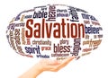 Salvation word cloud sphere concept Royalty Free Stock Photo