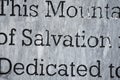 A Salvation Words Engraved On Plaque Royalty Free Stock Photo