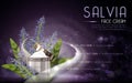 Salvia cosmetic face cream