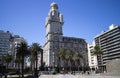 Salvo Palace from Independence Plaza in Montevideo, Uruguay Royalty Free Stock Photo