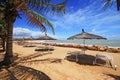 Saly's beach in Senegal Royalty Free Stock Photo