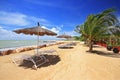 Saly's beach in Senegal Royalty Free Stock Photo