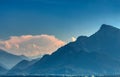 Salzburg aerial view of the mountains