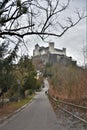 Ancient Salzburg among the Alpine mountains