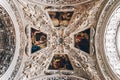 Salzburg, Austria - 15 Aug 2019 - Dome ceiling in Salzburg cathedral Royalty Free Stock Photo