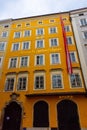 SALZBURG, AUSTRIA, 2 AUGUST 2020: Museum and house where Mozart was born Royalty Free Stock Photo