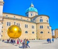 The golden Sphaera in Salzburg, Austria