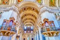 The vault of Salzburg Cathedral, Austria Royalty Free Stock Photo