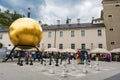 Kapitelplatz square with Stephan Balkenhol - Sphaera