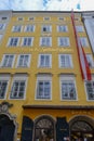 Birth house of Wolfgang Amadeus Mozart in Salzburg, Austria Royalty Free Stock Photo