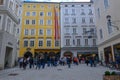 Birth house of Wolfgang Amadeus Mozart in Salzburg, Austria Royalty Free Stock Photo