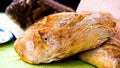 Freshly baked bread from rye flour for sale on Schrannenmarkt, a traditional market on Mirabellplatz. Salzburg, Austria