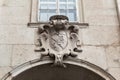 Architectural fragment of the Residence of the Archbishop of Salzburg Royalty Free Stock Photo