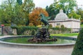 Salzburg, Austria - October 21, 2017: Pegasus fountain 1913 or