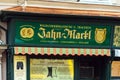 A sign of a store of traditional Austrian clothing, Salzburg, Au