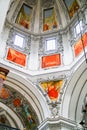 Artistic dome and ceiling in Salzburg Cathedral Royalty Free Stock Photo