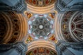 Salzburg Cathedral Interior Dome Ceiling - Salzburg, Austria Royalty Free Stock Photo