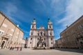 Salzburg cathedral Salzburger Dom and Marian column on Domplatz square in Salzburg, Austria