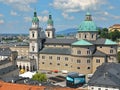 Spires of Salzburg Cathedral Salzburger Dom, Salzburg, Austria