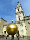 Salzburg Cathedral and Sphaera sculpture