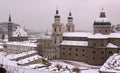 Salzburg Cathedral view from Hohensalzburg fortress old castle in Salzburg, Austria Royalty Free Stock Photo