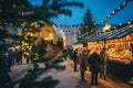 Salzburg Christmas Christkindl advent Market seen trough a Chris