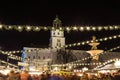 Salzburg Christmas Market in the Residenzplatz at Night