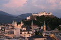 Salzburg at dusk