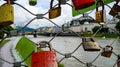 Salzburg padlock bridge, padlock details