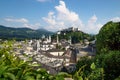 Salzburg panorama during summer time, Salzburg, Austria Royalty Free Stock Photo