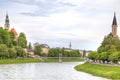 Salzburg. River Salz Royalty Free Stock Photo