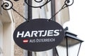 Hartjes shoe shop sign in salzburg austria